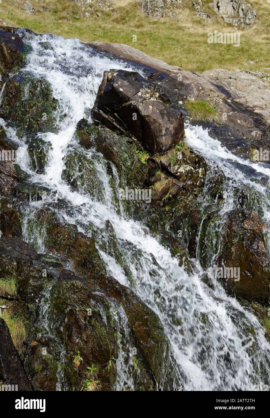 Small Water Beck Waterfall, Mardale Head Haweswater, Cumbria Stock Photo