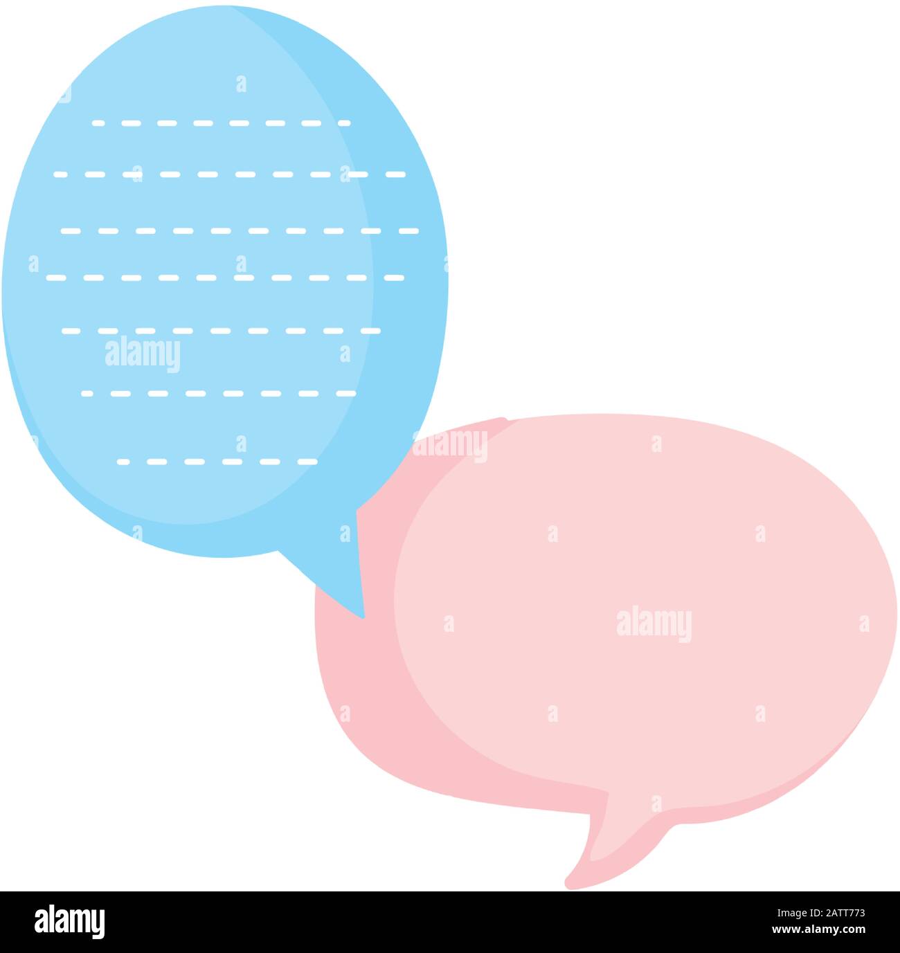 talk bubble chat message on white backrgound vector illustration Stock ...