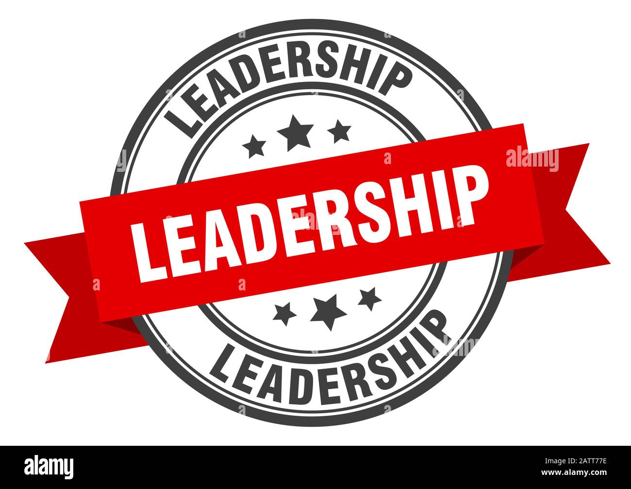 Leader Rounding Banner leadership label. leadershipround band sign. leadership stamp Stock ...