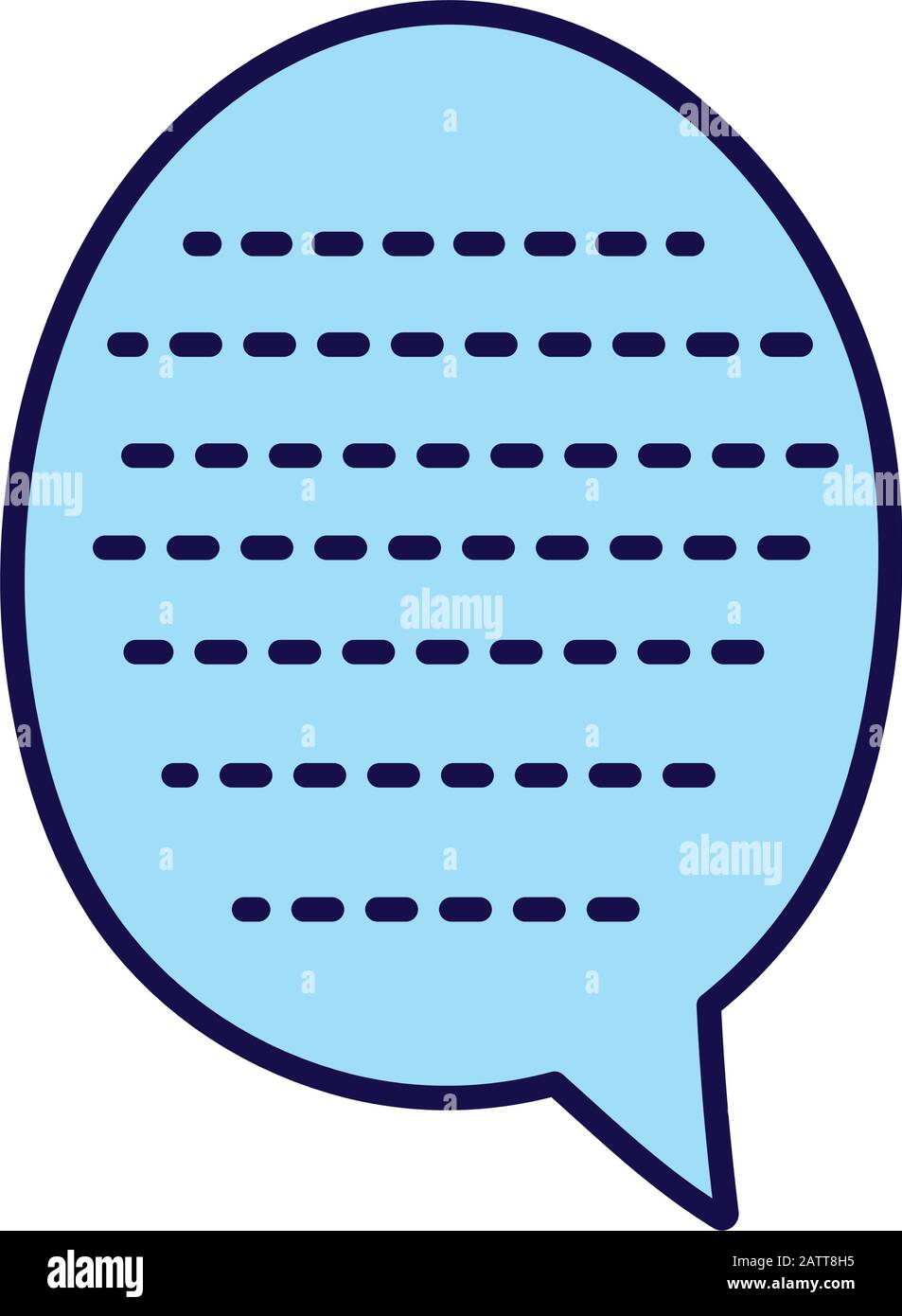 blue speech bubble pointed lines icon cartoon vector illustration Stock ...