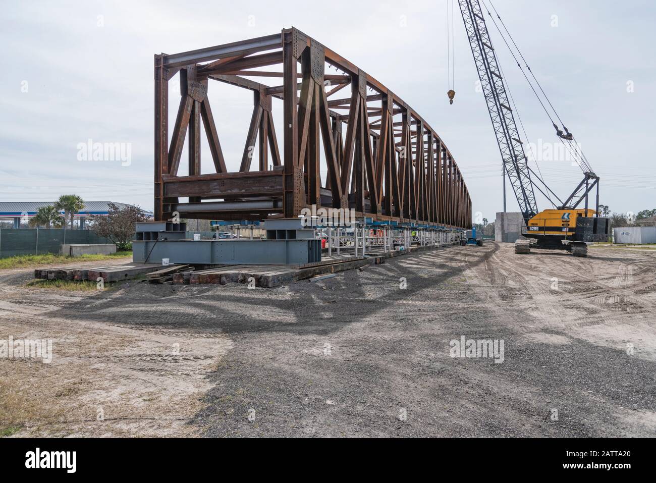 Leware Construction Company building a Golf Cart Bridge crossing SR 44 within the Villages