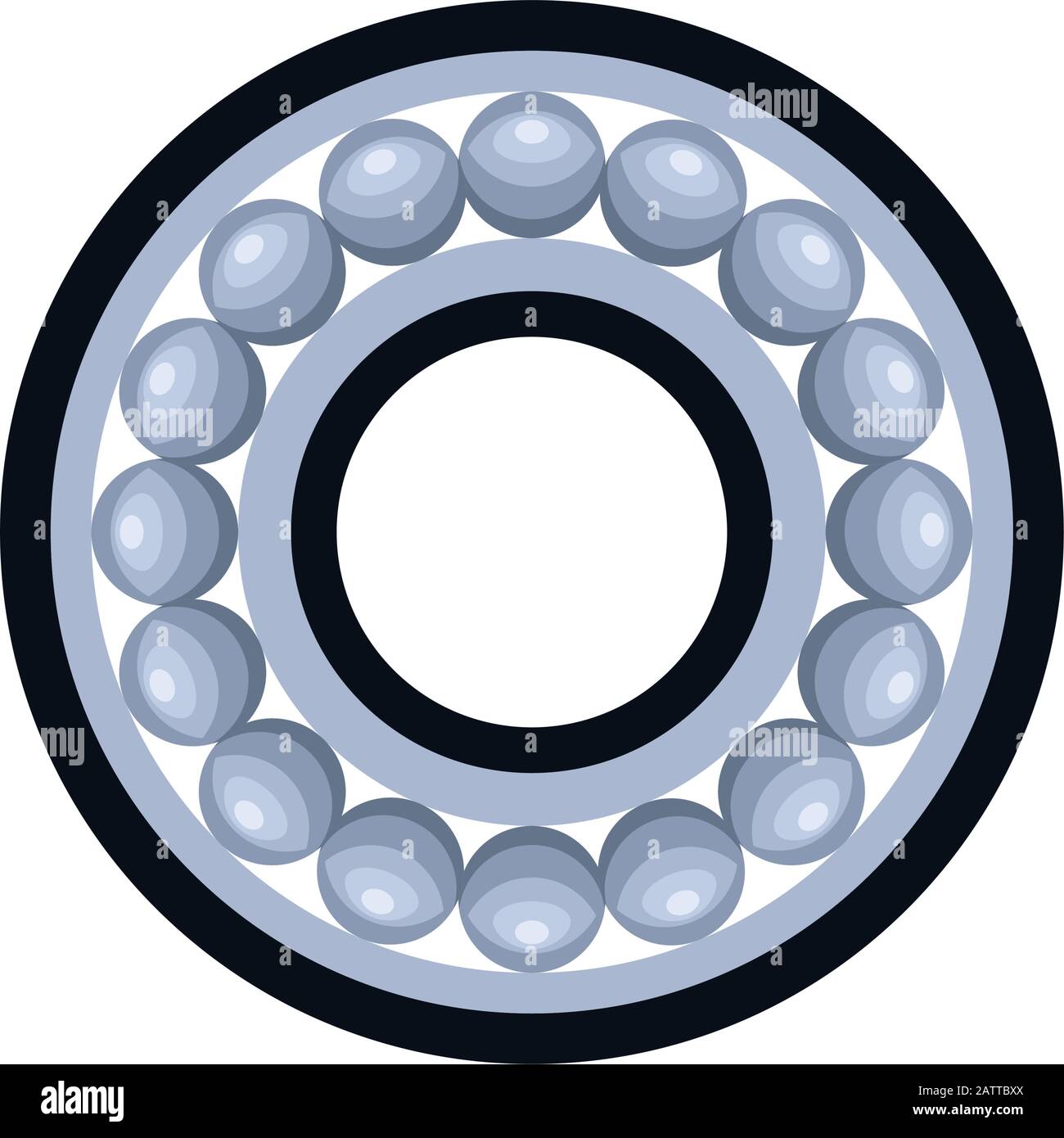 brake disc icon, flat design Stock Vector