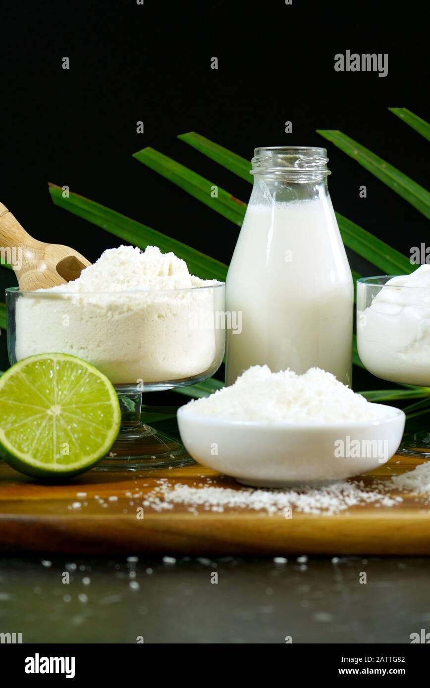 Healthy nutritious natural coconut with a vast range of dietary and