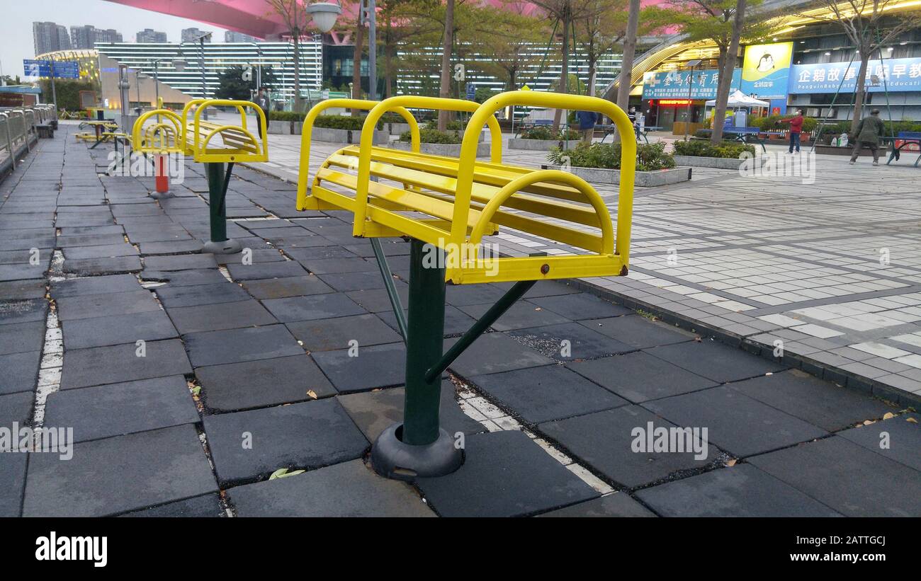Outdoor sports fitness equipment and facilities Stock Photo - Alamy