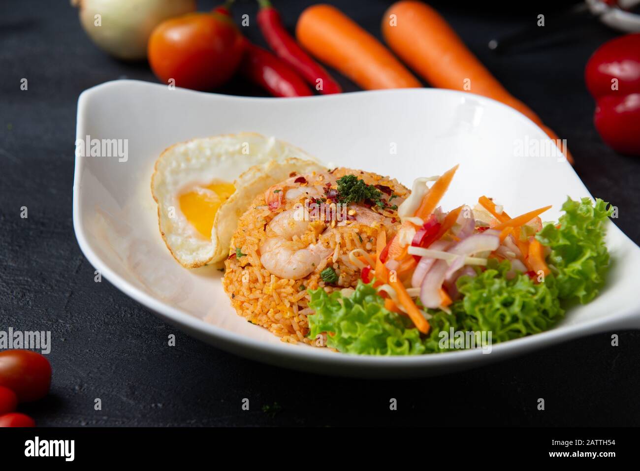 nasi goreng, traditional fried rice Stock Photo