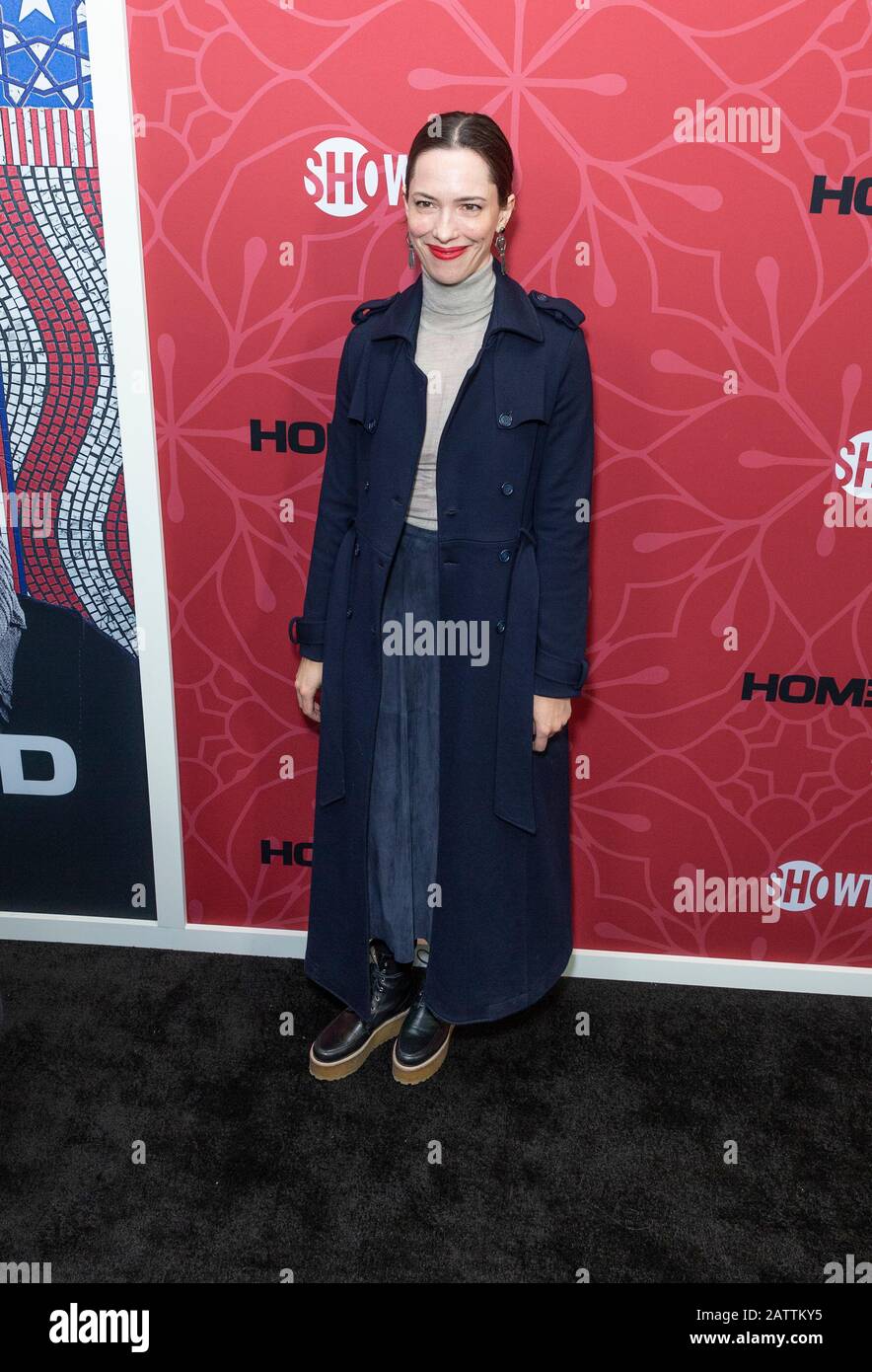 New York, NY - February 4, 2020: Rebecca Hall attends the Homeland