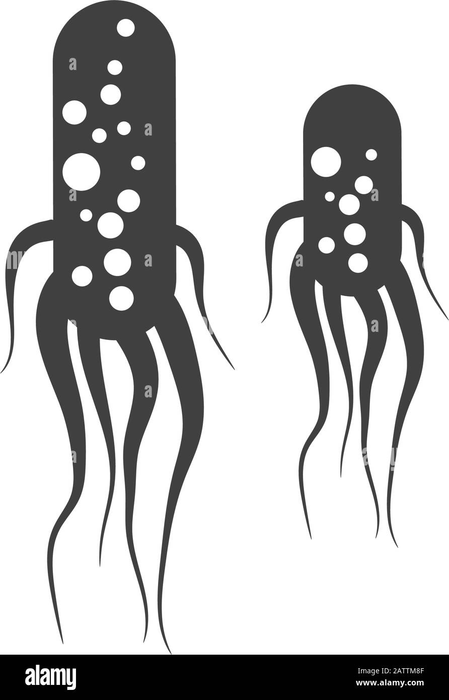 Virus vector illustration icon template design Stock Vector
