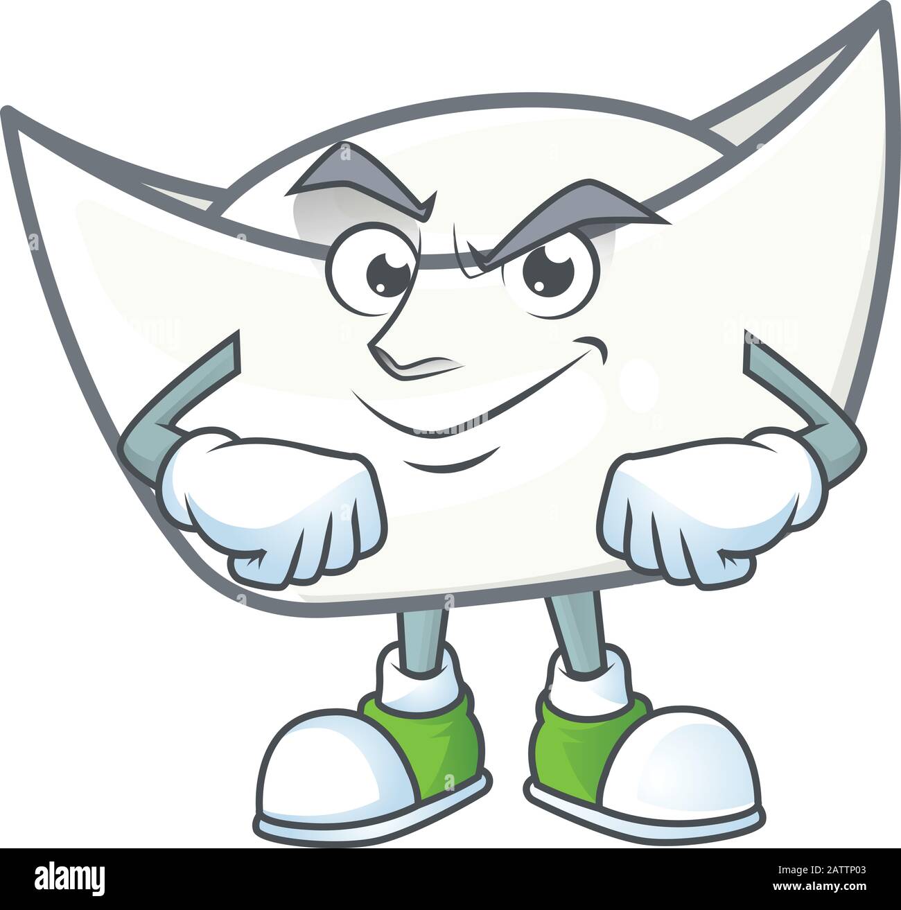 Chinese white ingot mascot icon design style with Smirking face Stock ...