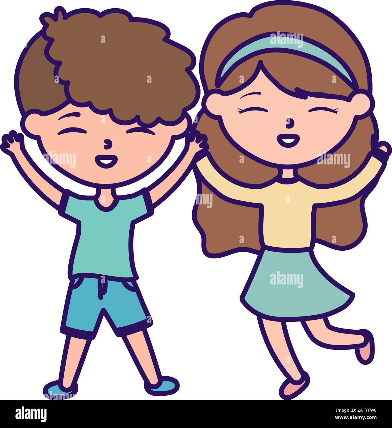 Happy Childrens Day Little Boy And Girl Celebration Excited Cartoon Vector Illustration Stock Vector Image Art Alamy Happy Childrens Day Little Boy And Girl Celebration Excited Cartoon Vector Illustration Stock Vector Image Art Alamy