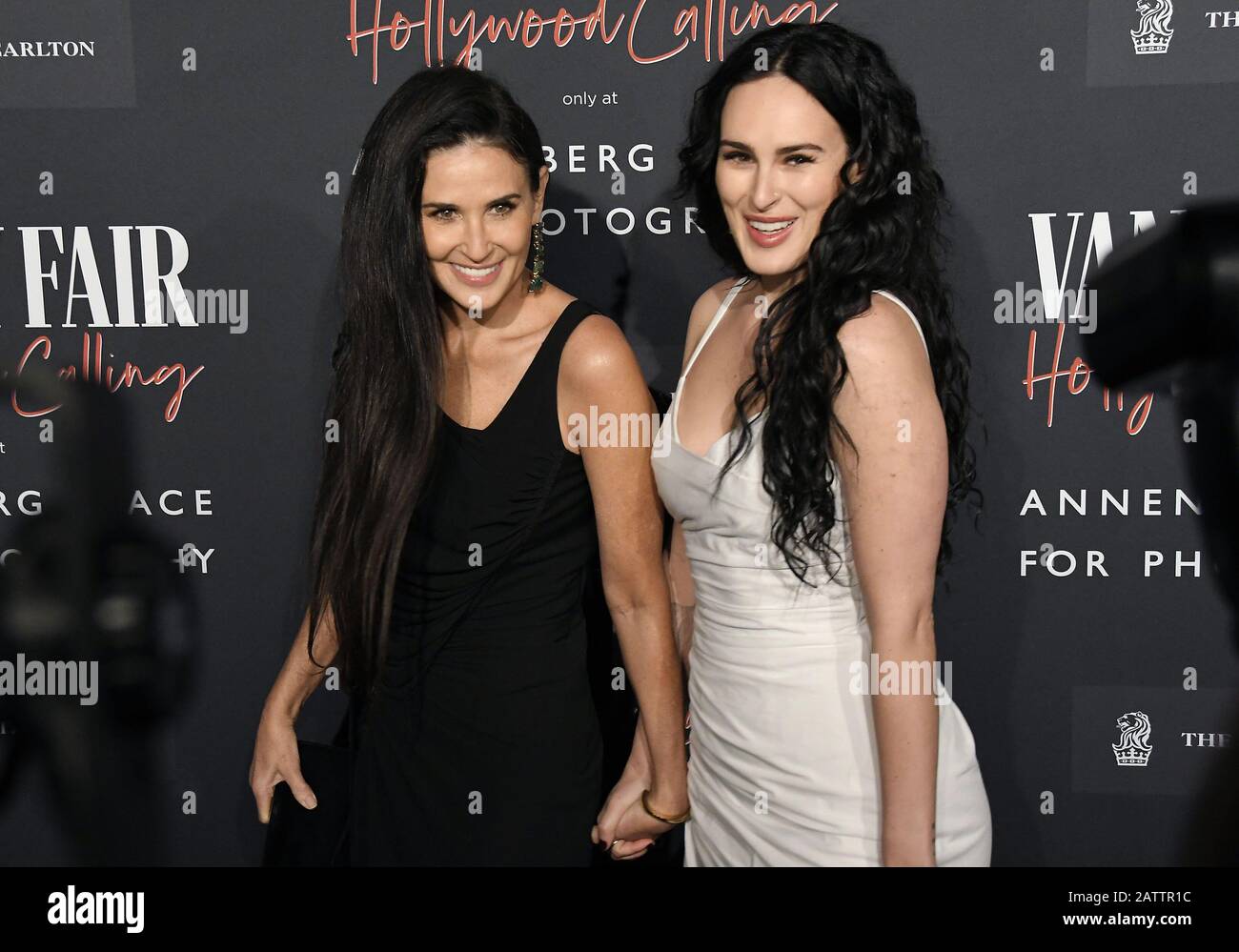 (L-R) Demi Moore and Rumer Willis arrives at the Vanity Fair HOLLYWOOD