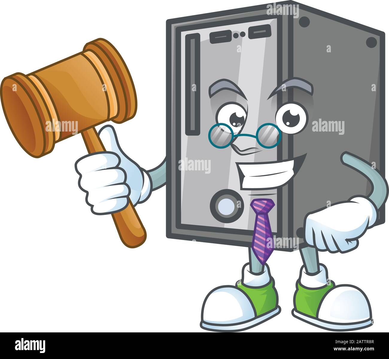 Comics Strip Using Cpu Computer A wise Judge CPU in comic strip character design Stock Vector Image ...