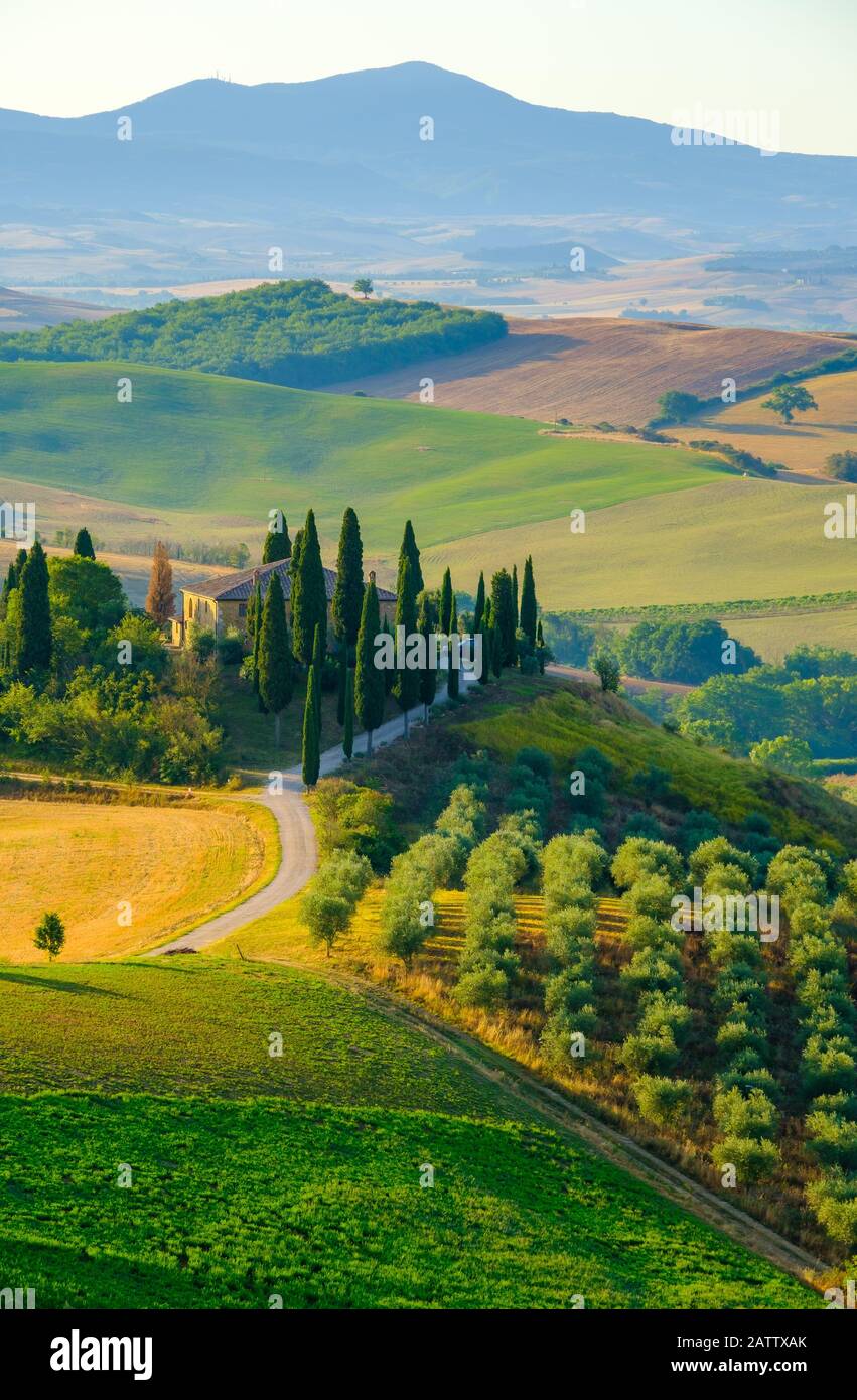Aerial view rural tuscan landscape hi-res stock photography and images ...