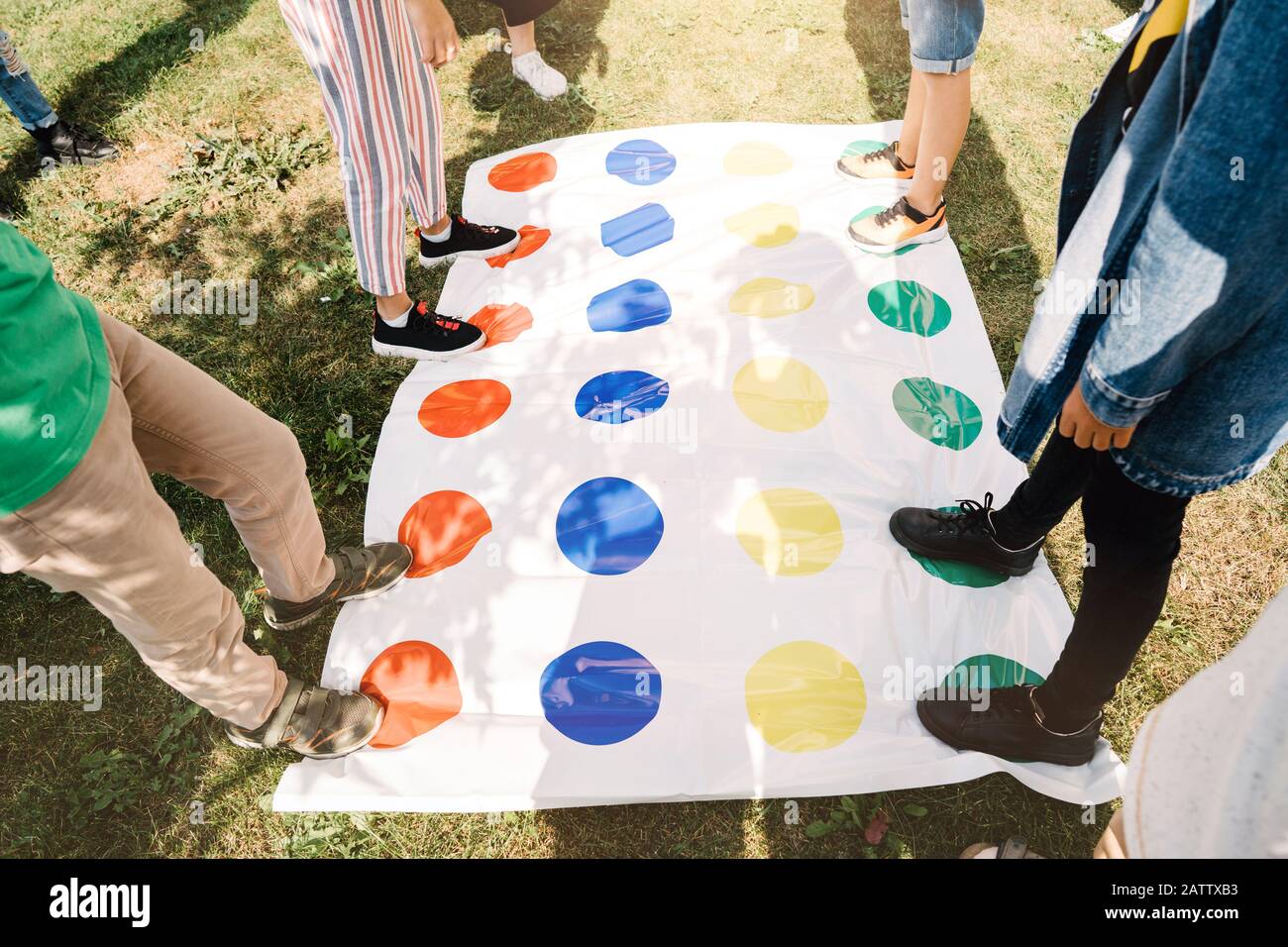Children Playing Twister Game On Children Protection Day In Volgograd Stock  Photo - Download Image Now - iStock