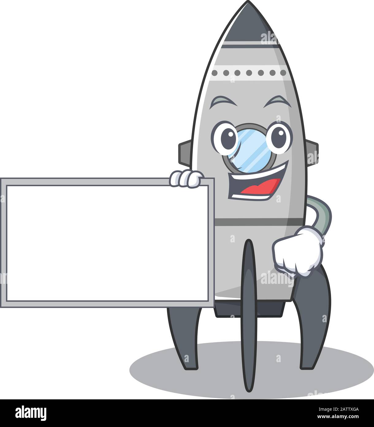cartoon character of rocket design concept bring a board Stock Vector ...
