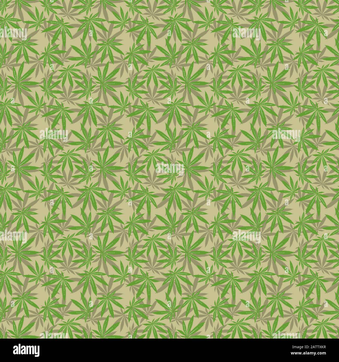 Seamless patterns or background with two colour leaf Stock Photo