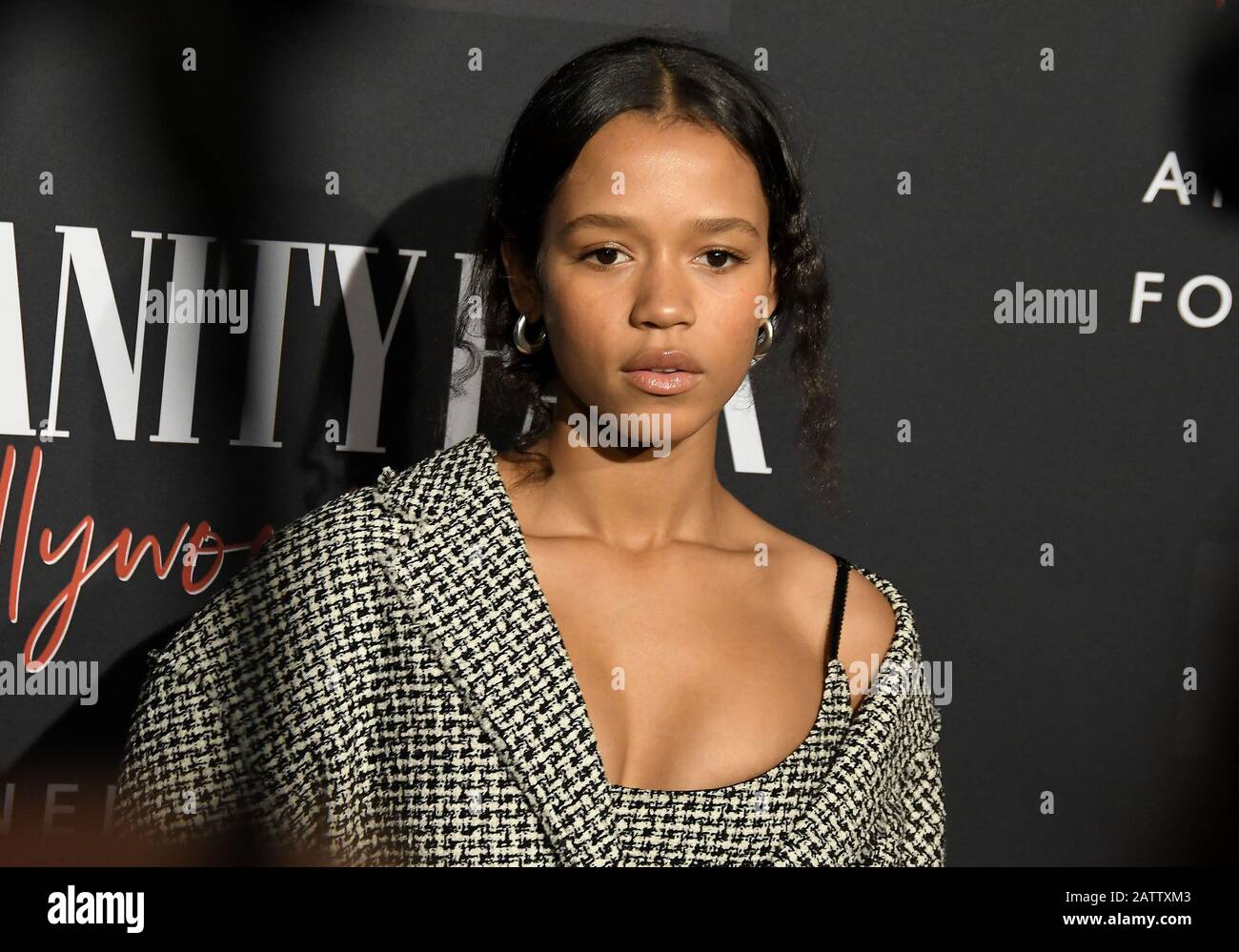 Los Angeles, USA. 04th Feb, 2020. Taylor Russell arrives at the Vanity