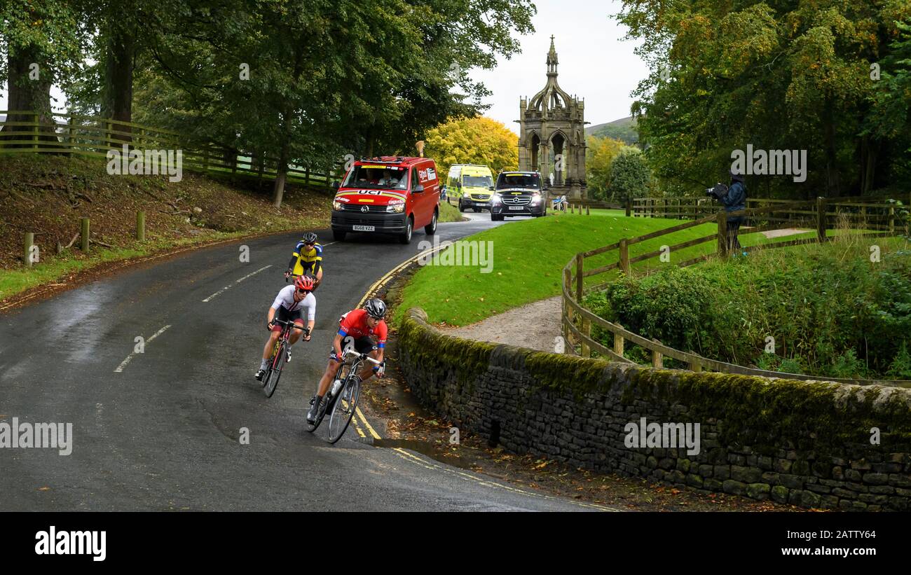 Cyclists following each other hires stock photography and images Alamy