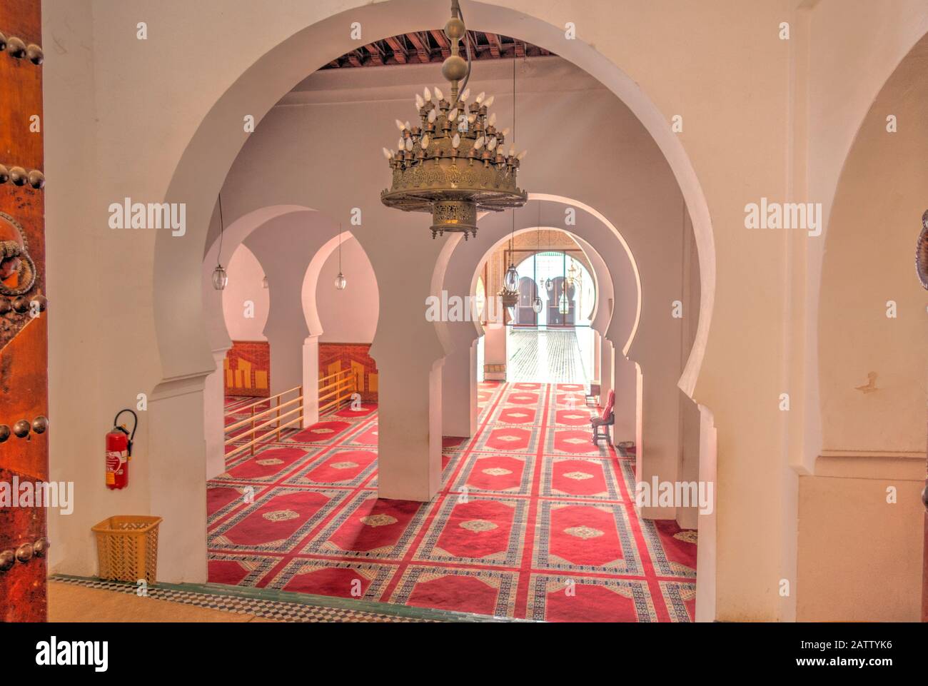 Fes Mosque interior, Morocco Stock Photo