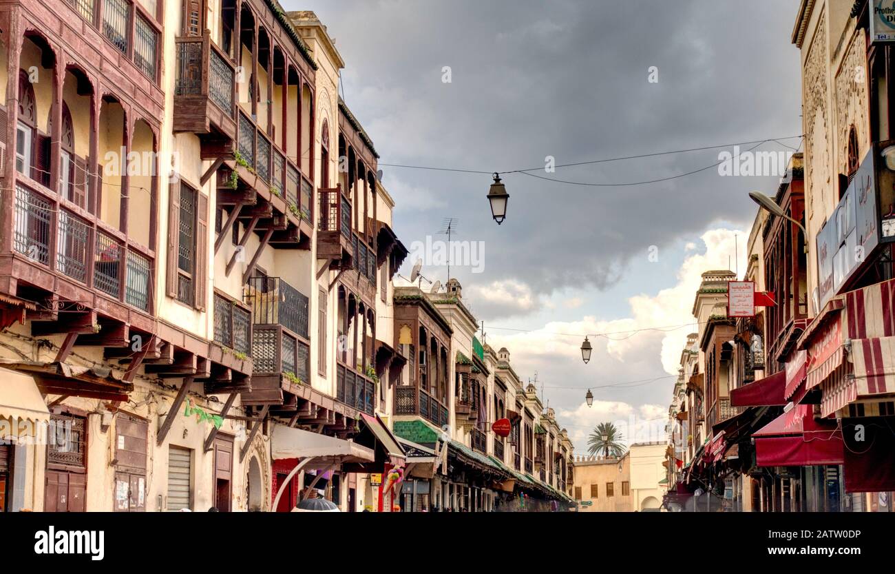 Jewish Quarter in Fez, Morocco Stock Photo - Alamy