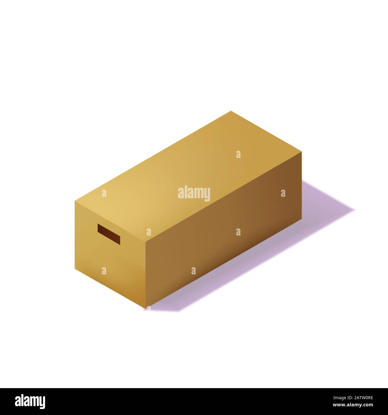 Isometric carton packaging box. 3D realistic icons. Box cardboard ...