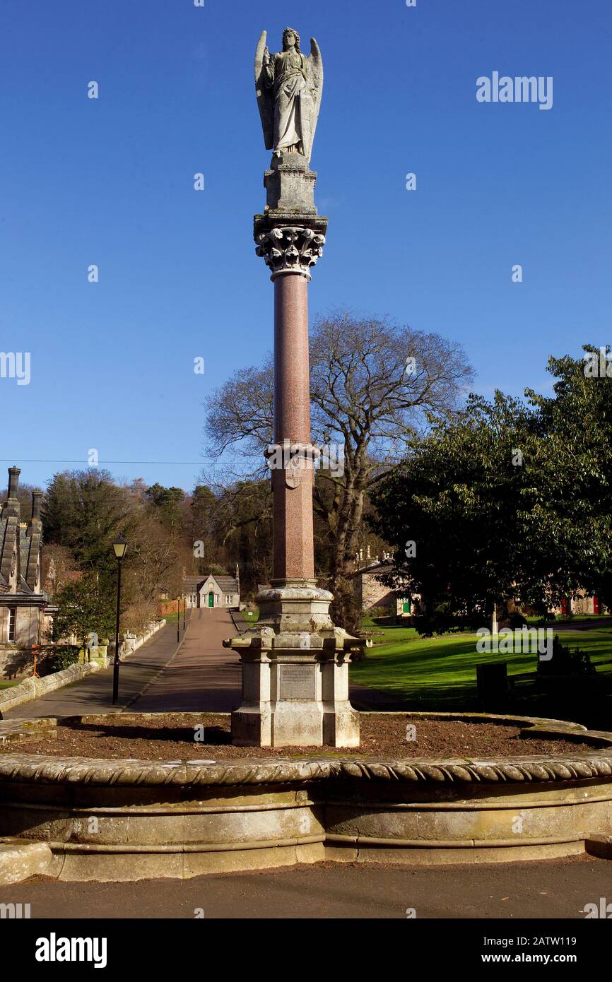 The Waterford Fountain, Ford Village, Northumberland Stock Photo Alamy