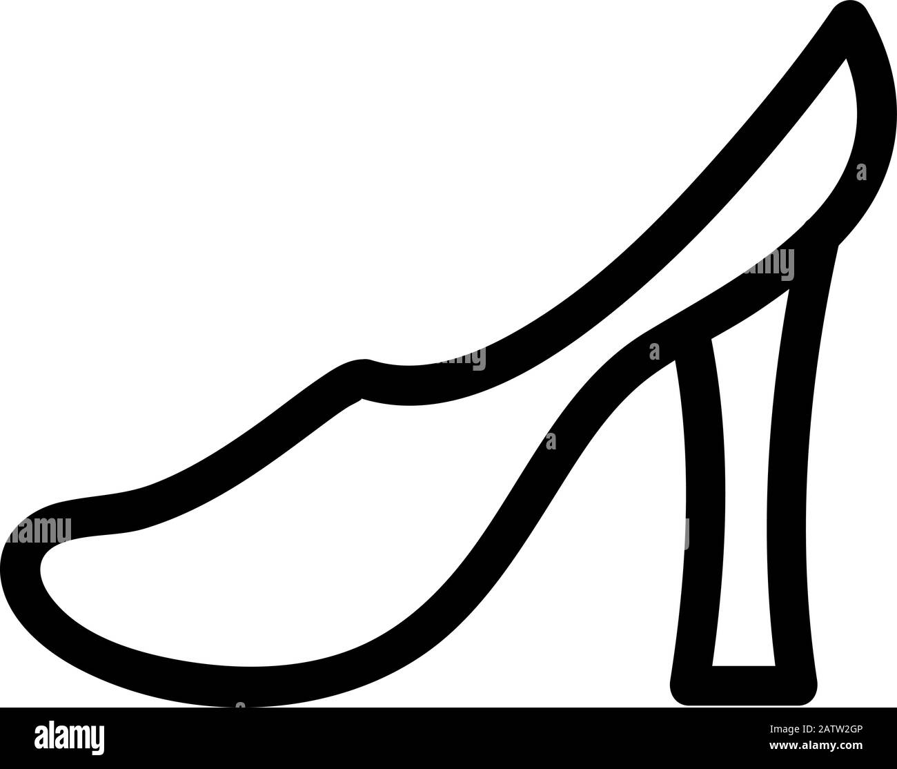 Shoes icon vector. Isolated contour symbol illustration Stock Vector ...