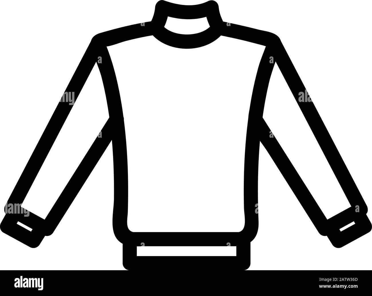 The jacket icon is a vector. Isolated contour symbol illustration Stock ...