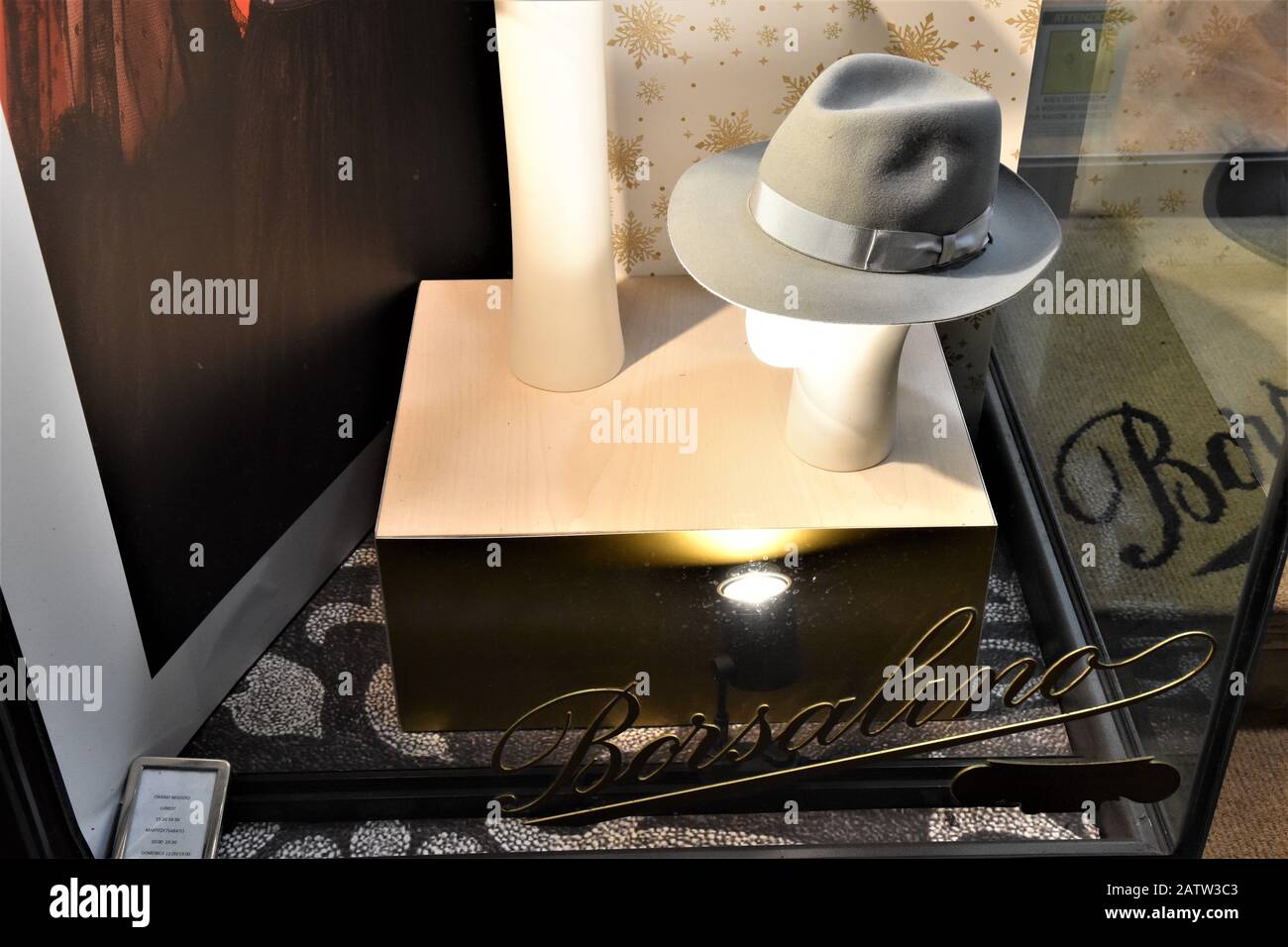 Borsalino hat store hi-res stock photography and images - Alamy