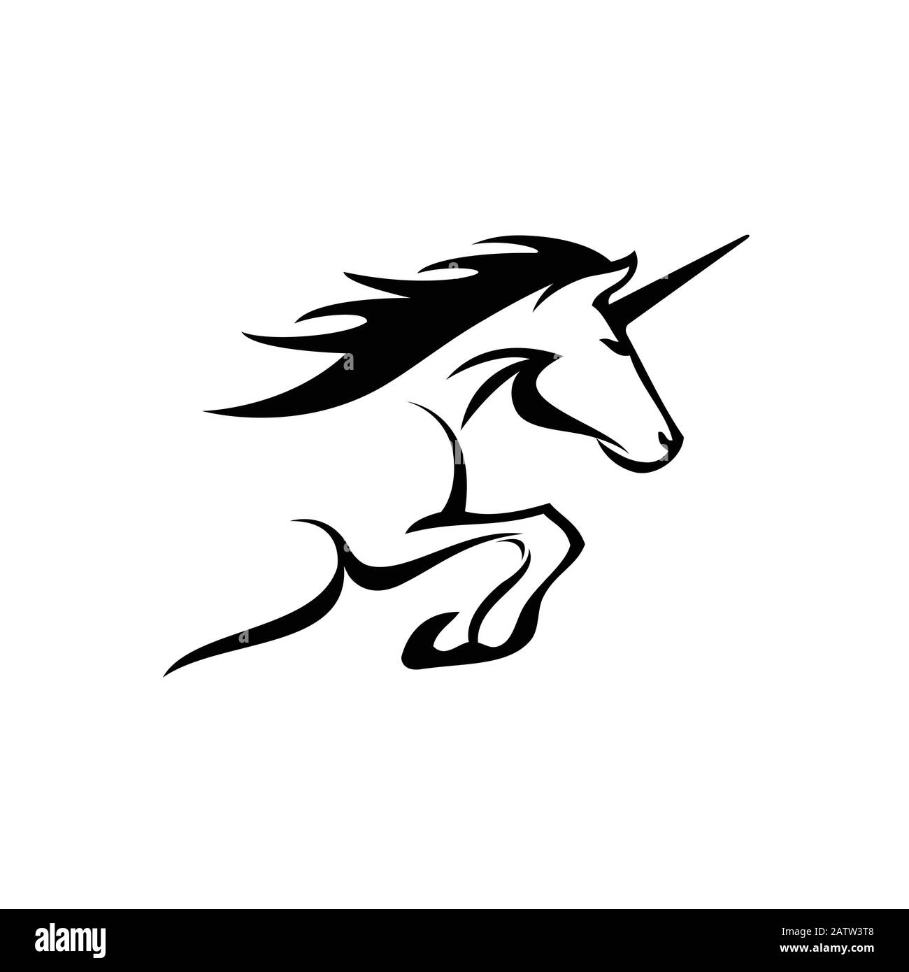 Unicorn Head Cut Out Stock Images & Pictures - Alamy