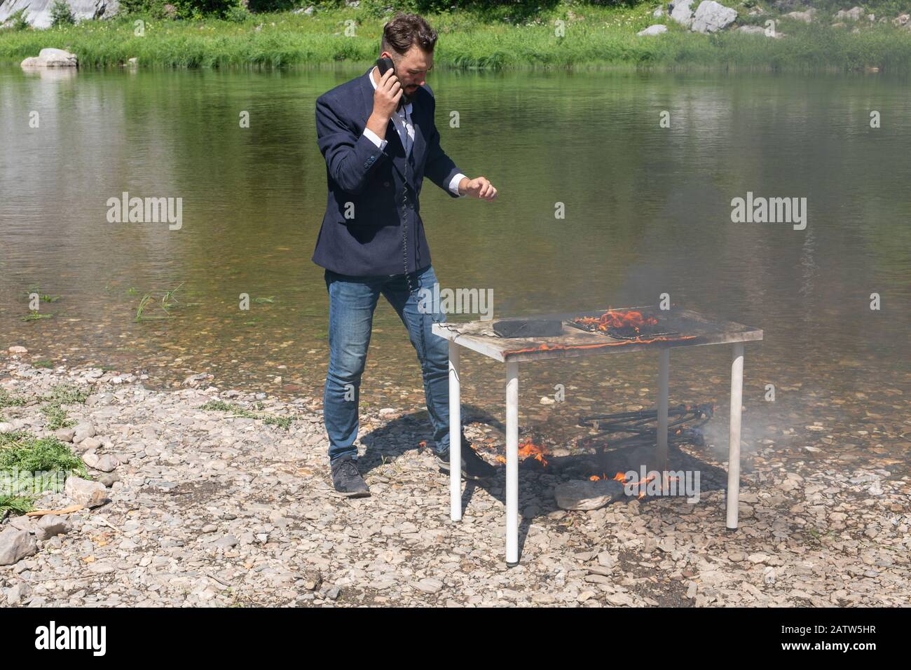 Electric fire caused short hi res stock photography and images Alamy
