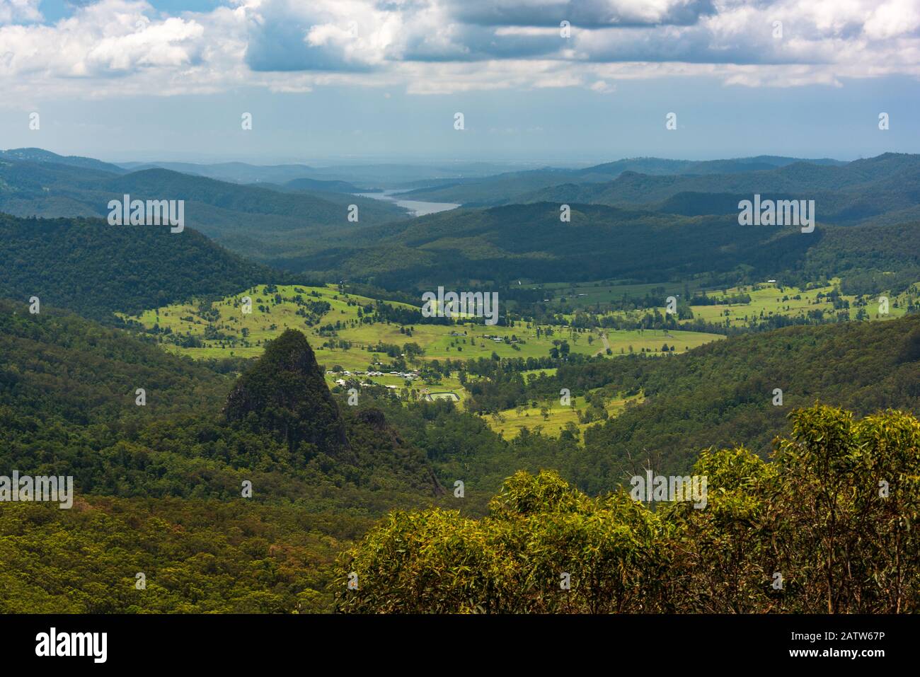 Panoramic aerial view tropical valley hi-res stock photography and ...