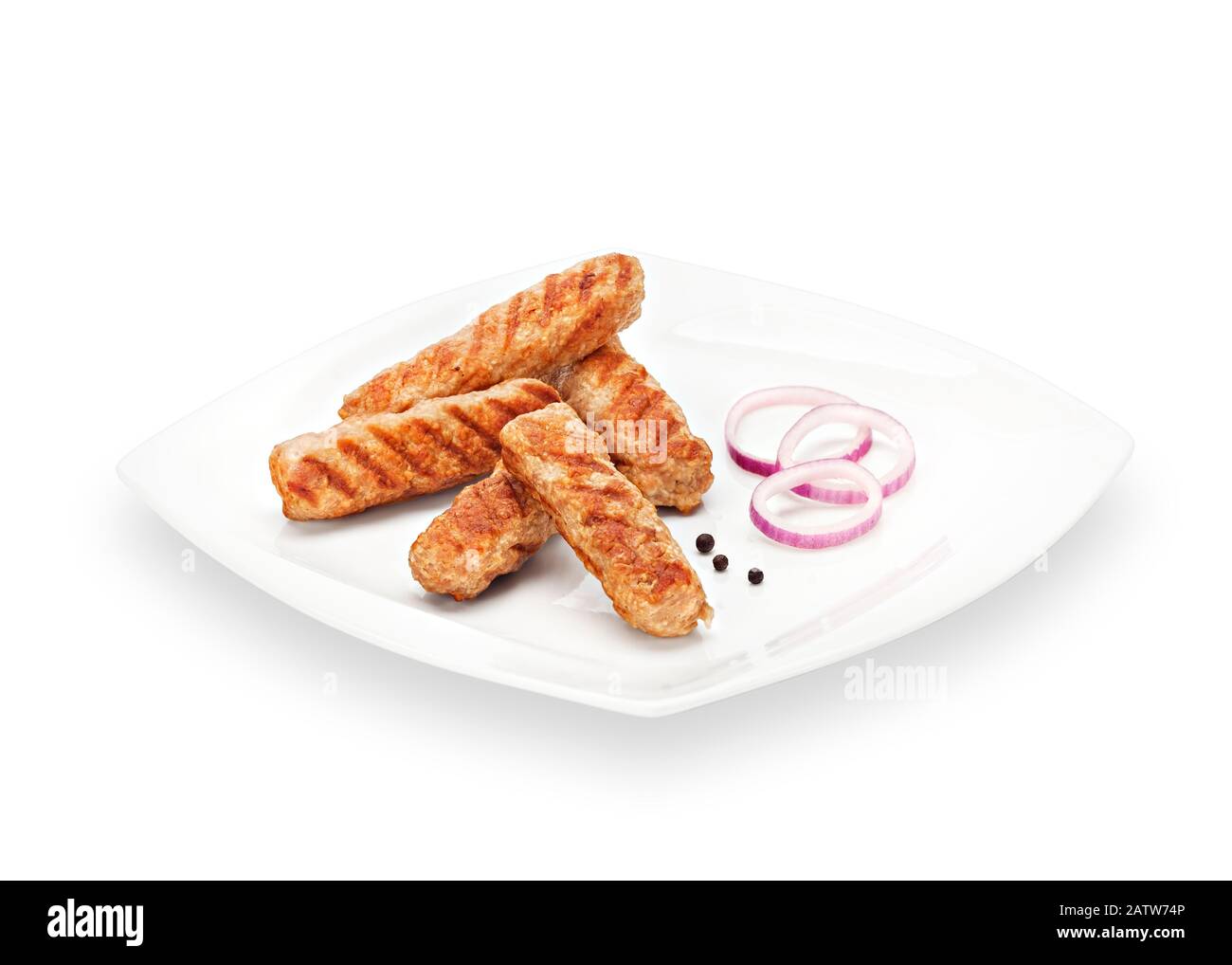 Chicken Cevapi Plate cevapi meat vegetables hi-res stock photography and images - Alamy