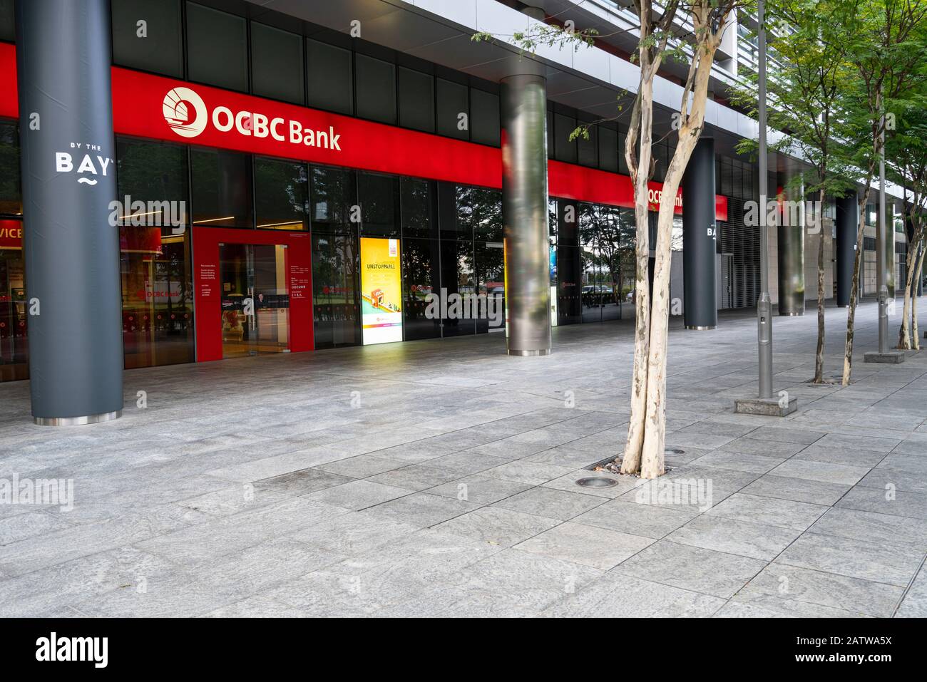 Singapore, January 2020.   external view of the OCBC bank's headquarters in the city center Stock Photo