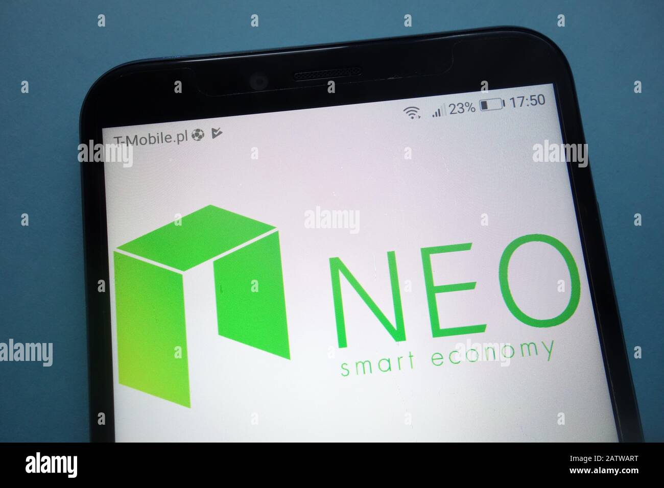 NEO cryptocurrency logo on smartphone Stock Photo - Alamy