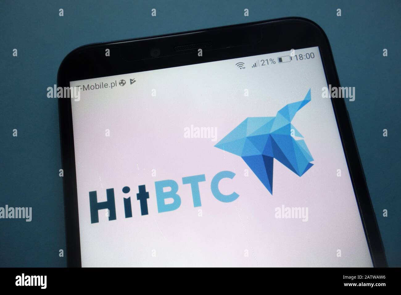 HitBTC cryptocurrency exchange logo on smartphone Stock Photo - Alamy