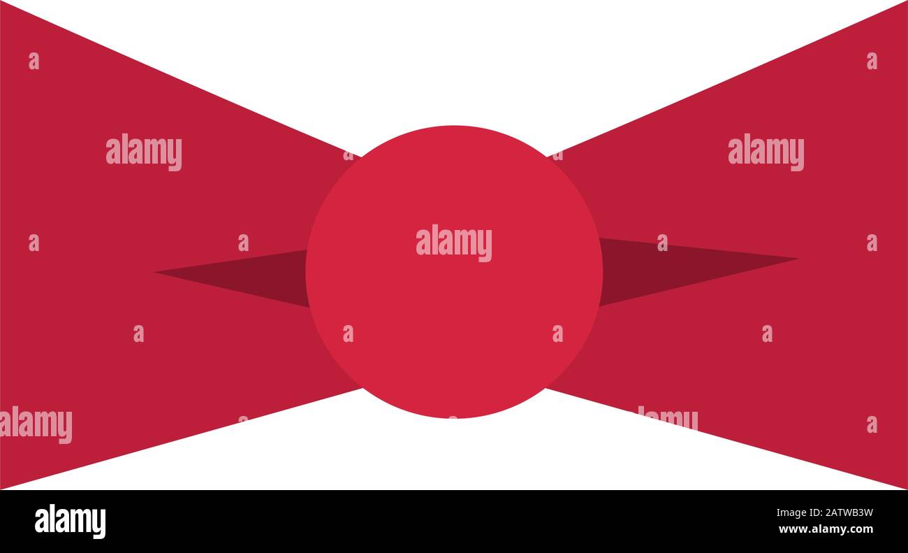 bowtie color red on white background vector illustration design Stock ...