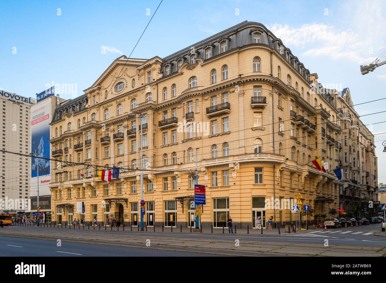 The Polonia Palace Hotel (1913) is a historic building in central Warsaw, Poland. Stock Photo
