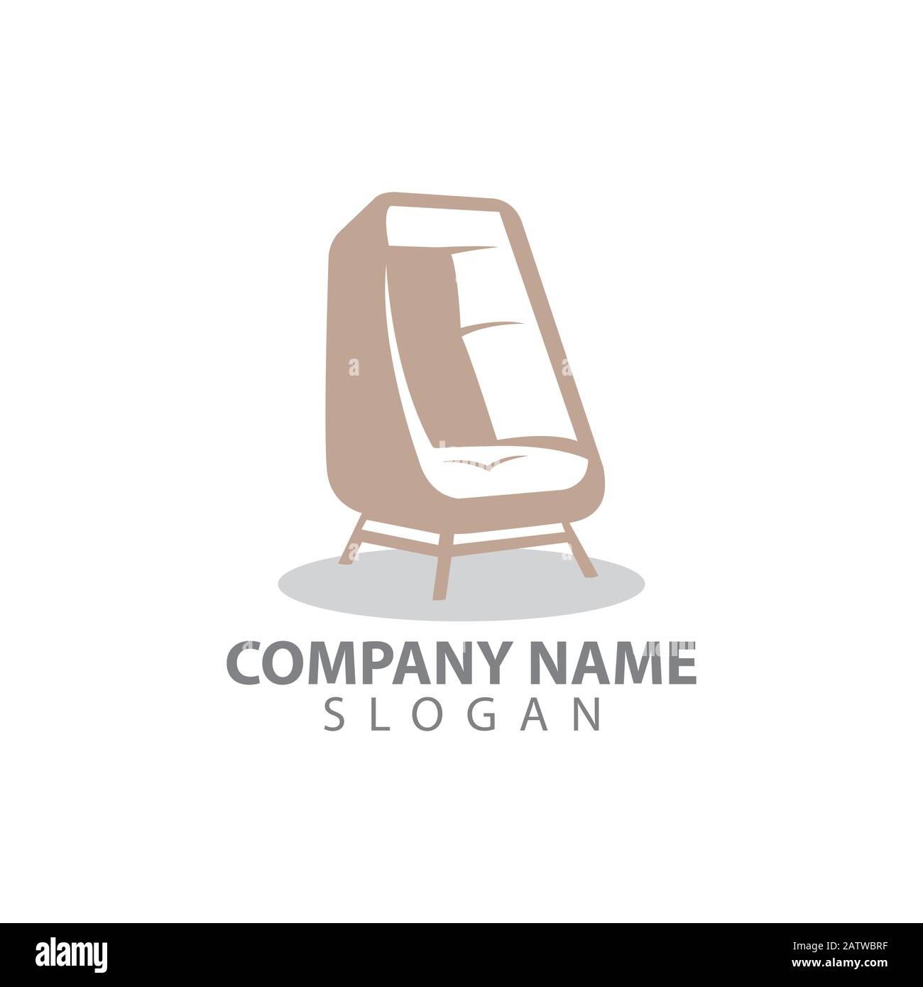 Furniture logo with chair concept. This logo is ideal for an furniture