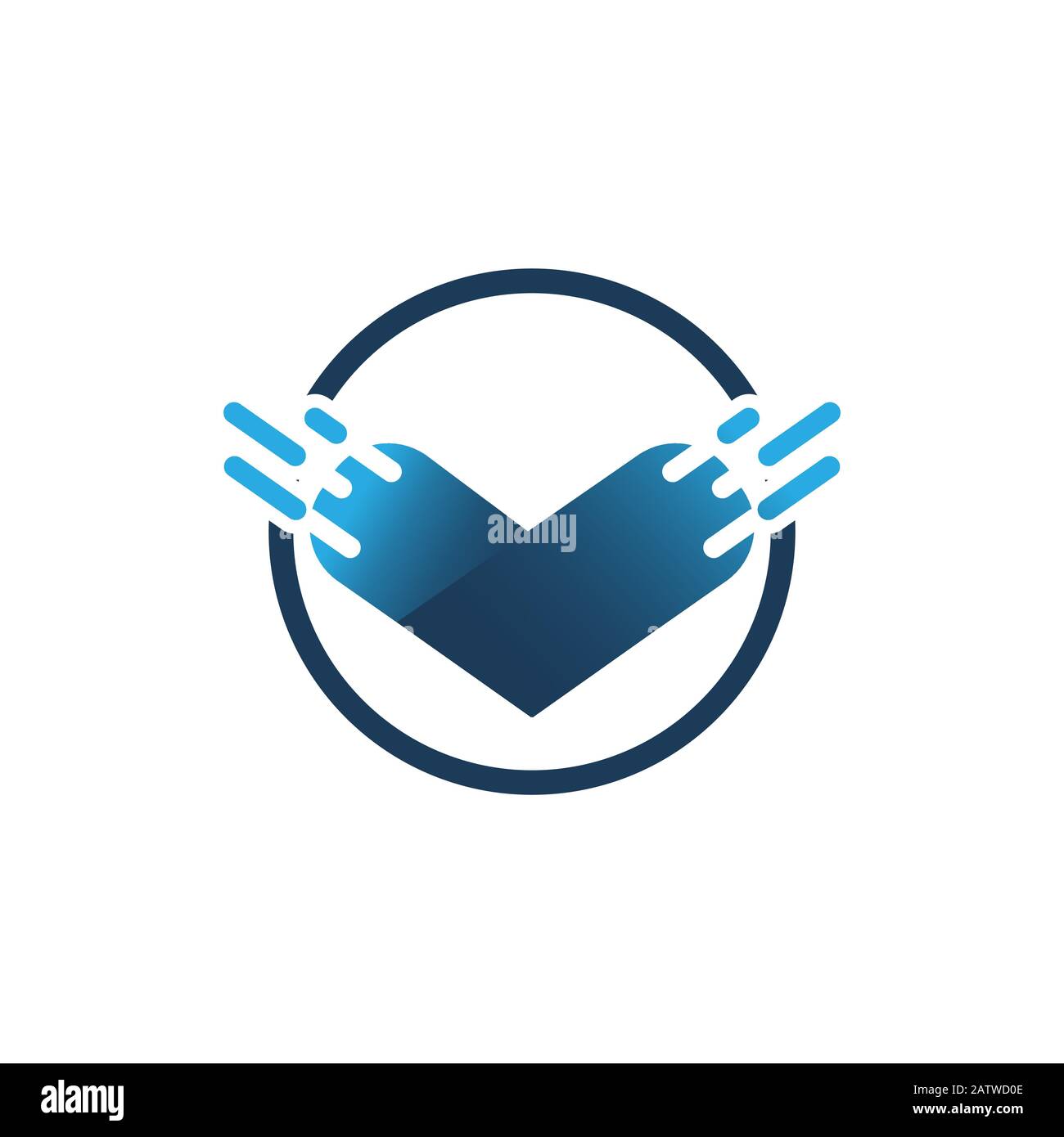 Heart Logo design vector template. Happy Valentines Day concept. Infinity Love Logotype icon. Stock Vector