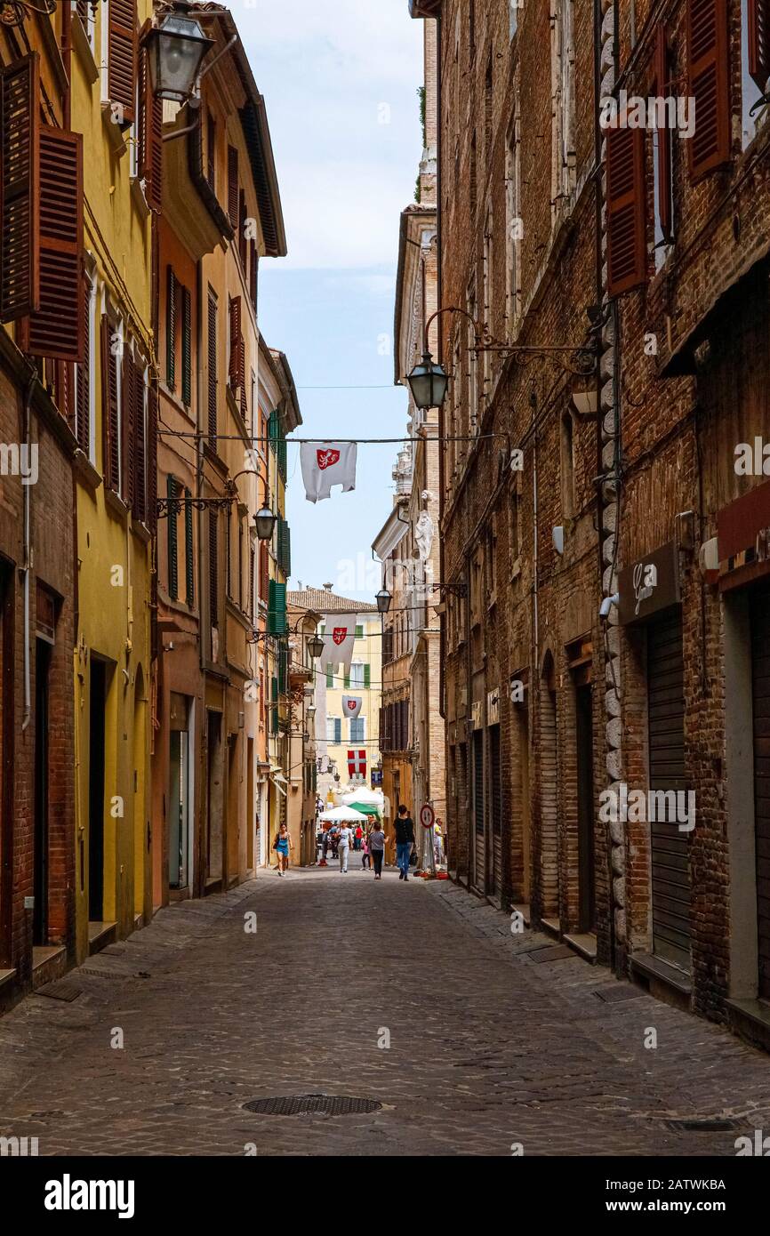 Italy Marche Jesi Historic Center Stock Photo - Alamy