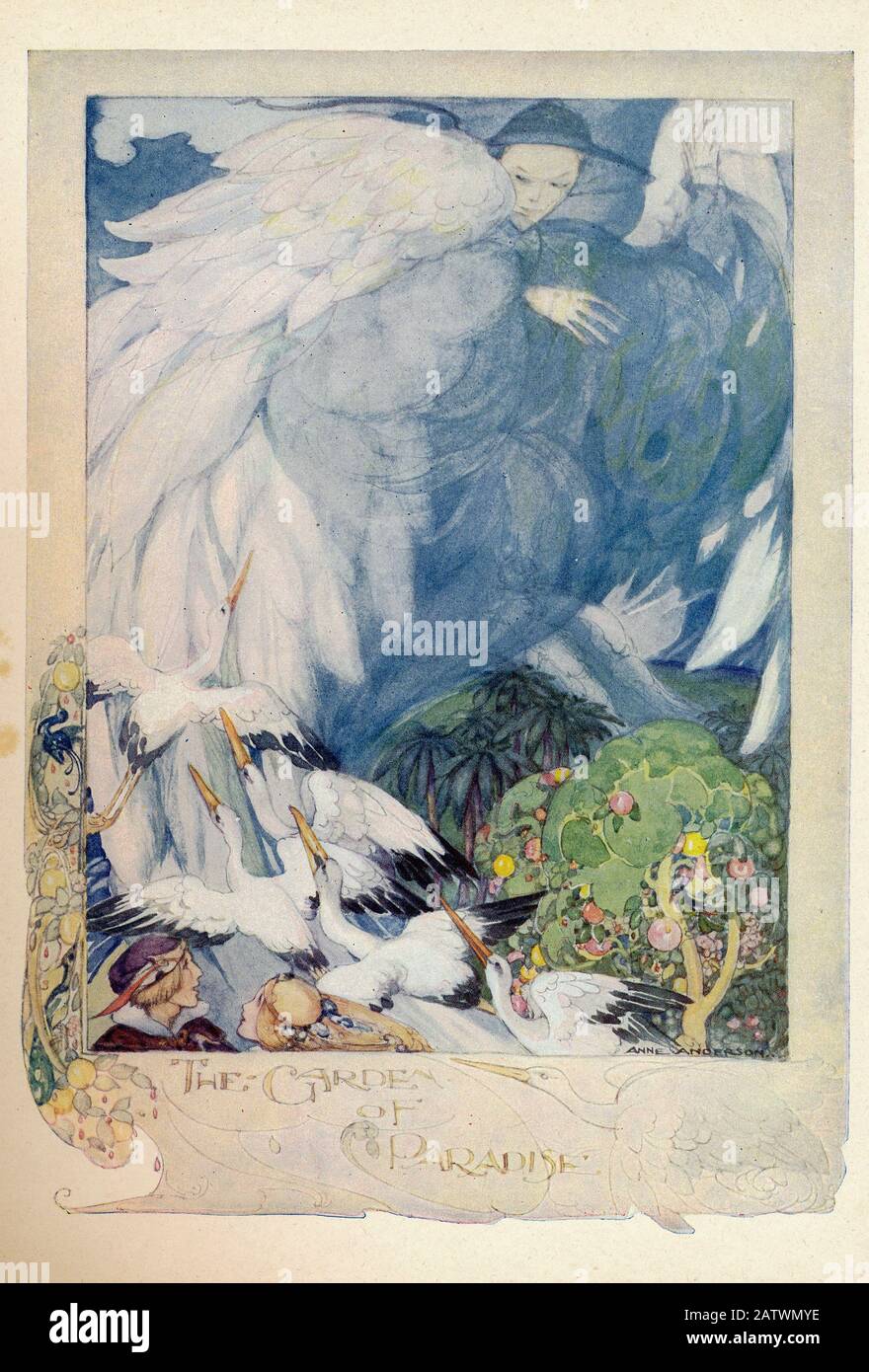 Andersen s fairy stories - page 32a  - 1924 - Illustration by Anne Anderson (1874 - 1930) Stock Photo