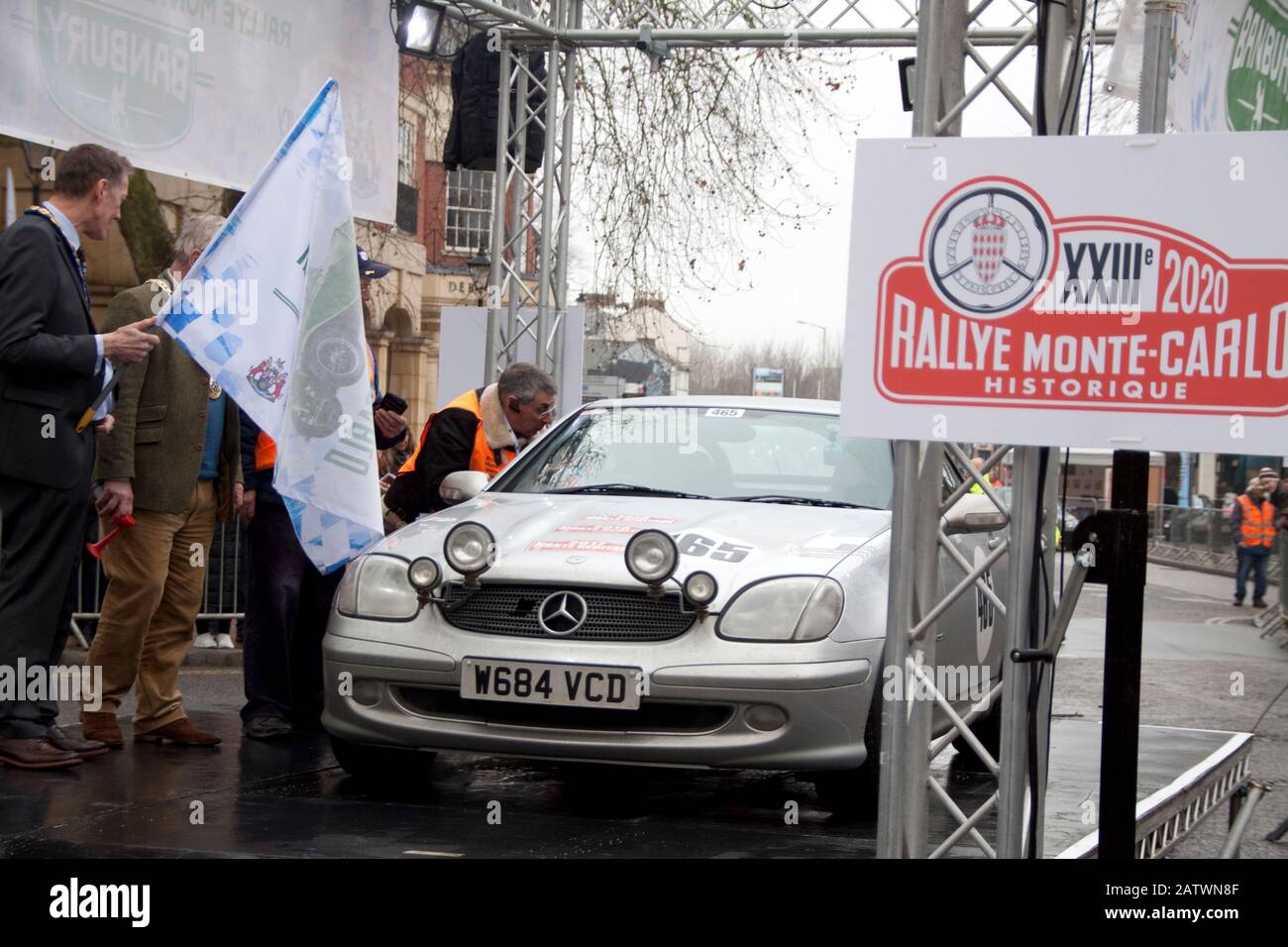 Monte Carlo Rally Banbury 2020 Mercedes SLK Stock Photo - Alamy