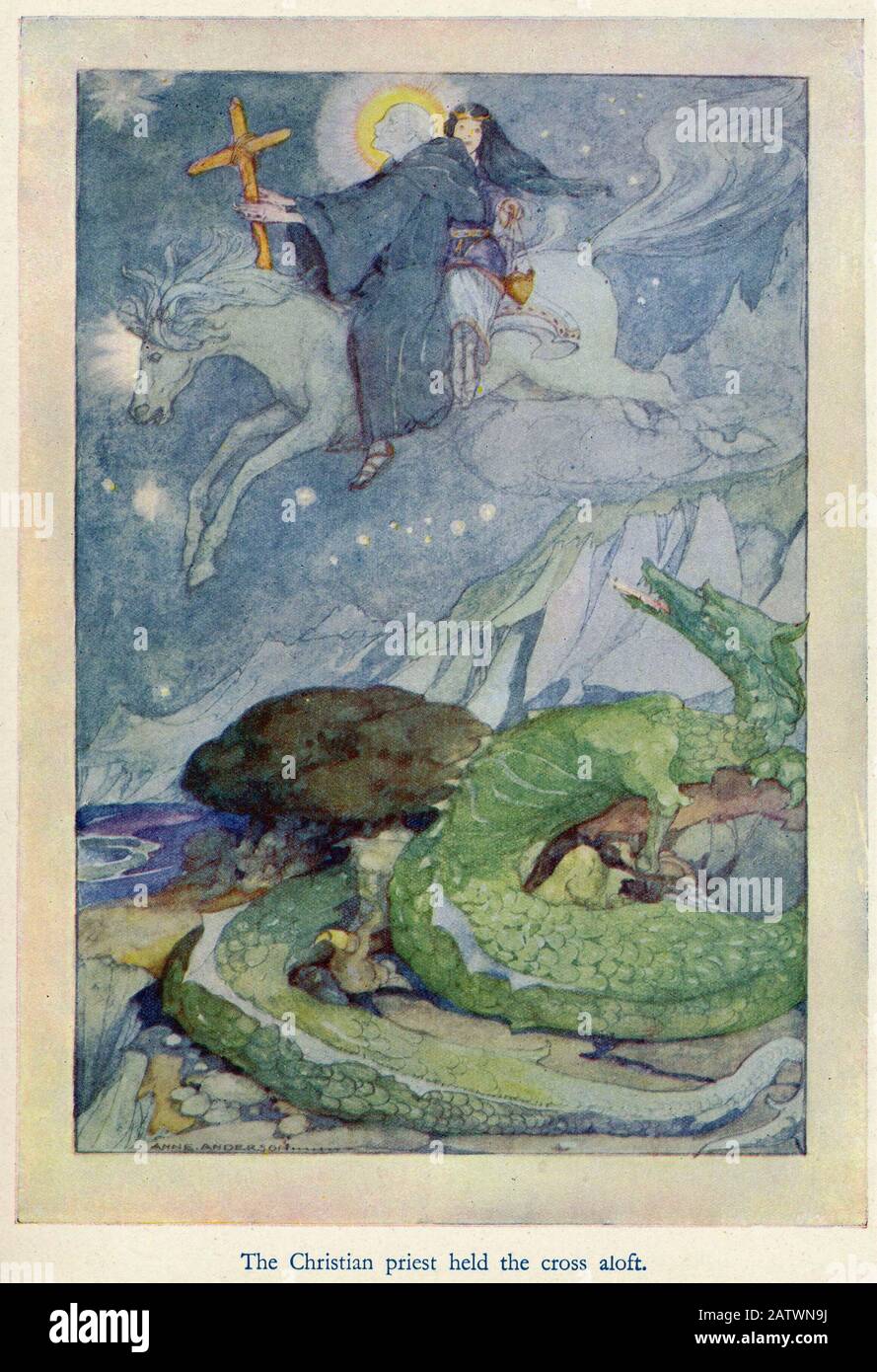 Andersen s fairy stories - page 96a  - 1924 - Illustration by Anne Anderson (1874 - 1930) Stock Photo