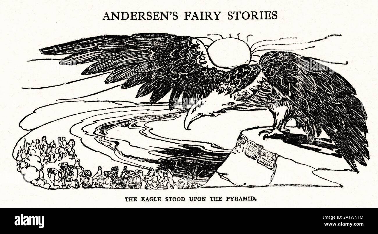 Andersen s fairy stories - page 106  - 1924 - Illustration by Anne Anderson (1874 - 1930) Stock Photo