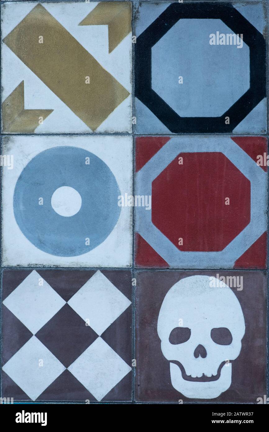 abstract geometric vertical background Stock Photo