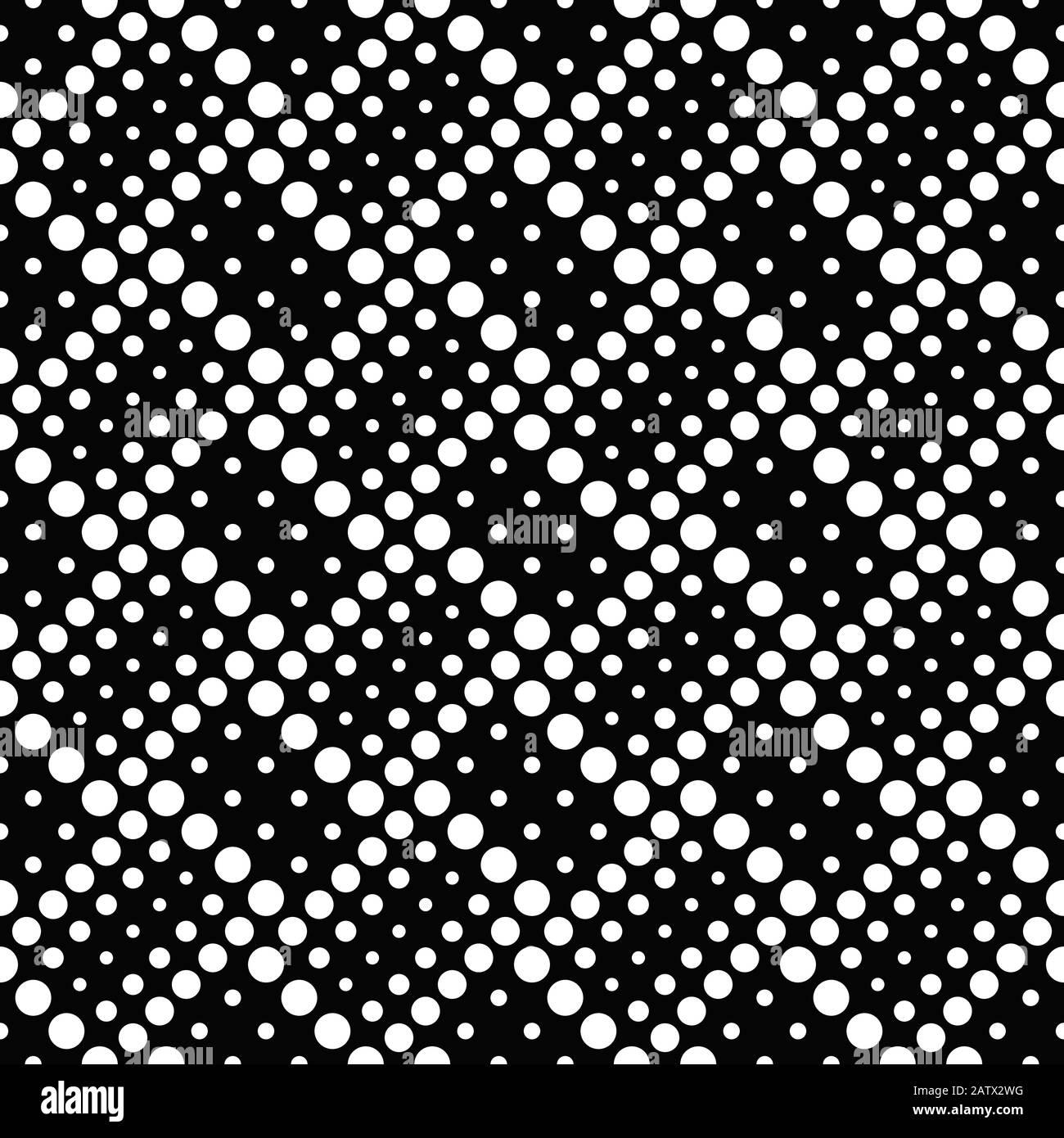 Black and white seamless dot pattern background design - monochrome ...
