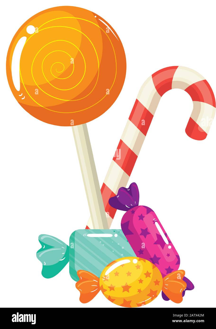 set of candies isolated icon Stock Vector Image & Art - Alamy