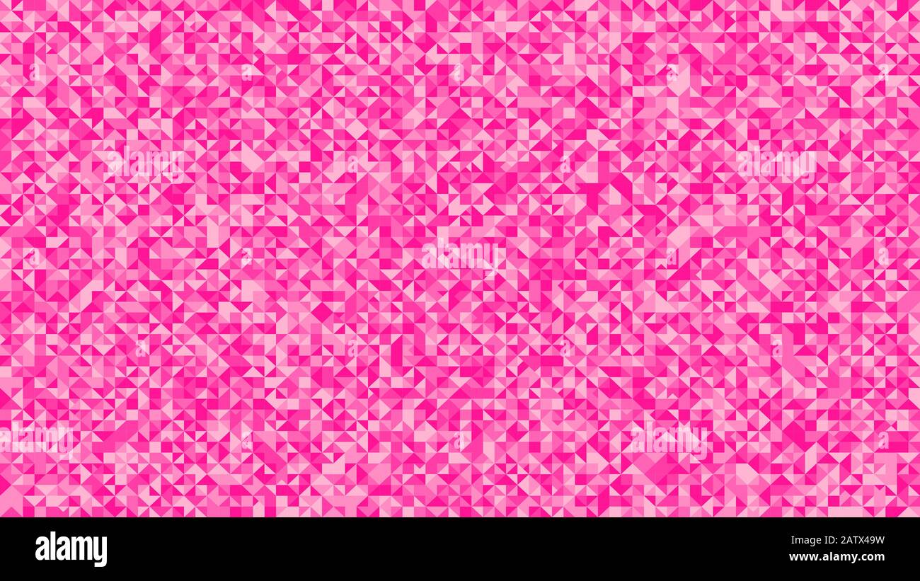 Geometrical mosaic triangle pattern background design - abstract pink ...