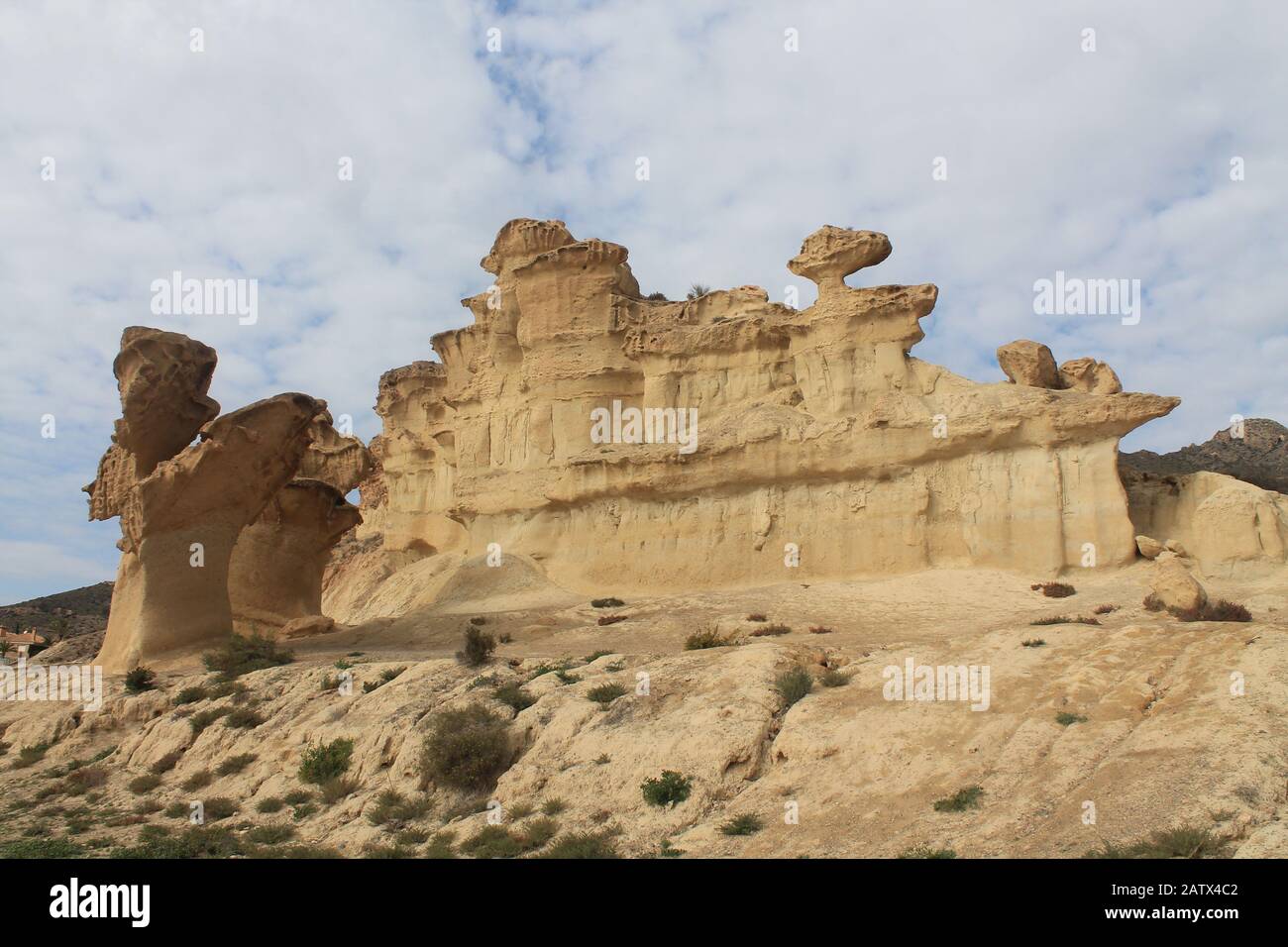 Erosiones de Bolnuevo, Spain Stock Photo