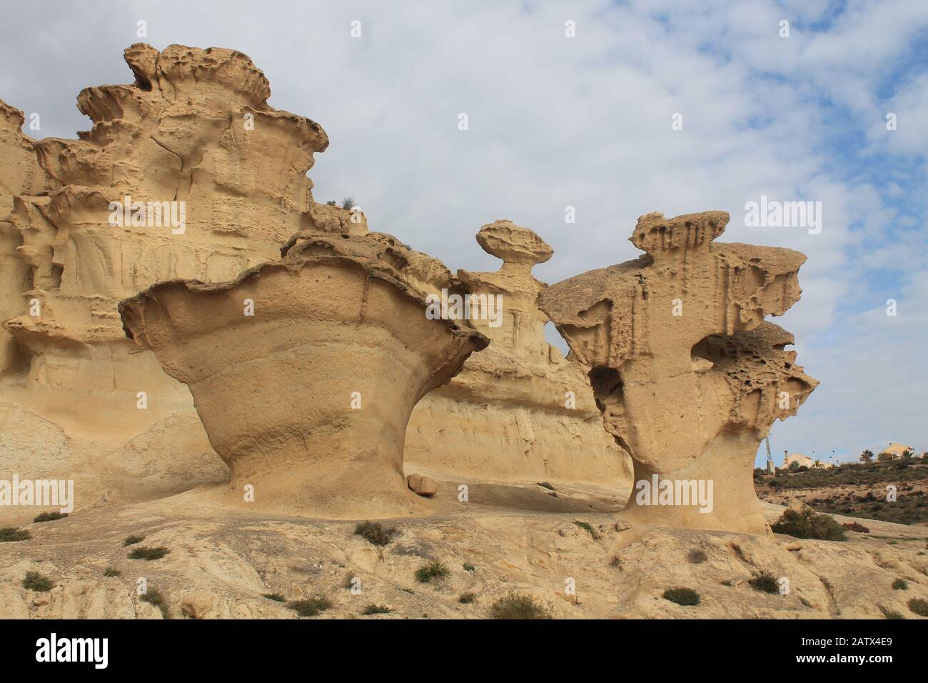 Erosiones de Bolnuevo, Spain Stock Photo